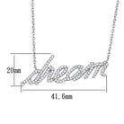 Women's Jewelry - Necklaces Women's Jewelry Style No. 3W455 - Rhodium Brass Necklace