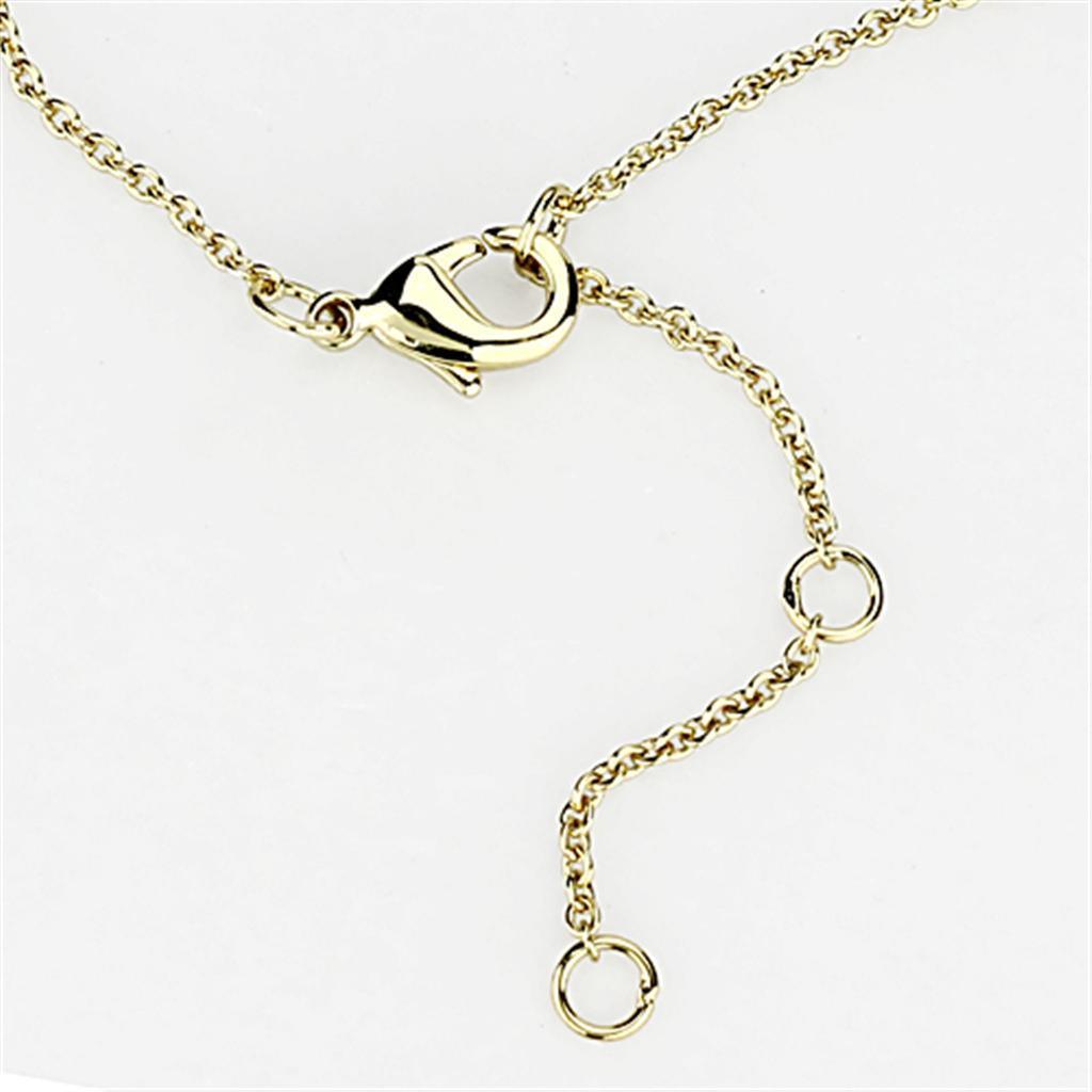 Women's Jewelry - Necklaces Women's Jewelry Style No. 3W459 - Gold+Rhodium Brass Necklace