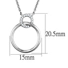 Women's Jewelry - Necklaces Women's Jewelry Style No. 3W717 - Rhodium Brass Necklace