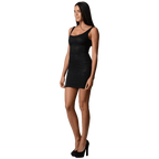 Women's Lace Bodycon Dress with Elastic Back Detail - VacationGrabs