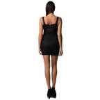 Women's Lace Bodycon Dress with Elastic Back Detail - VacationGrabs