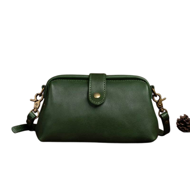 Women’s Leather Crossbody Bag Retro Messenger Phone Sling