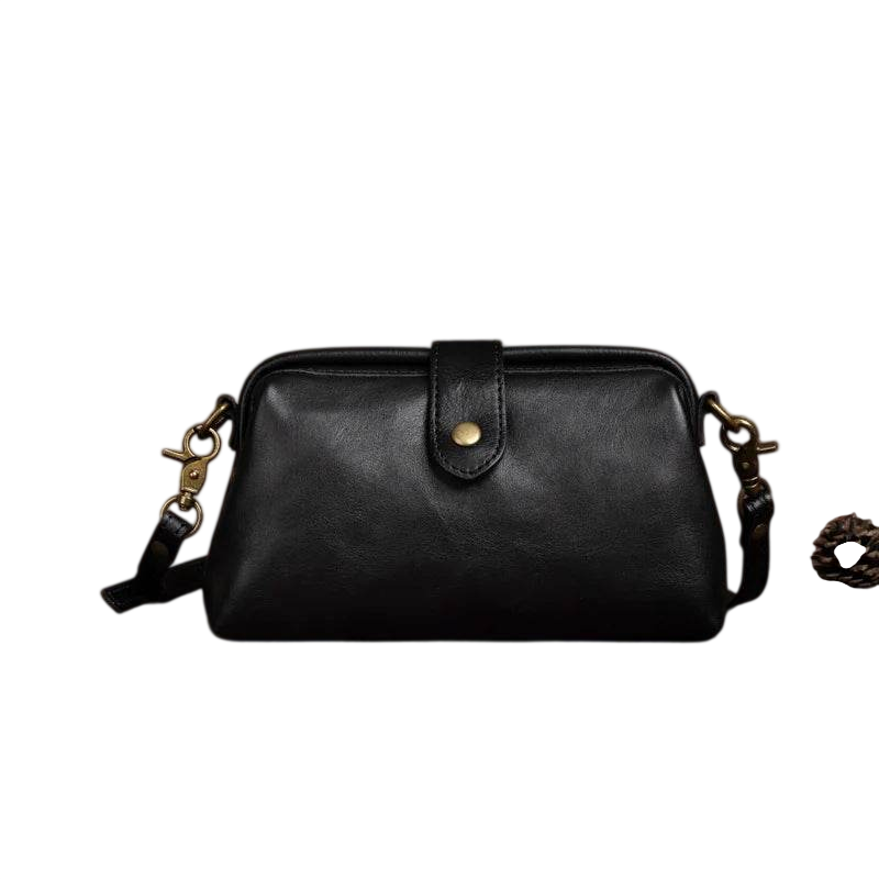 Women’s Leather Crossbody Bag Retro Messenger Phone Sling