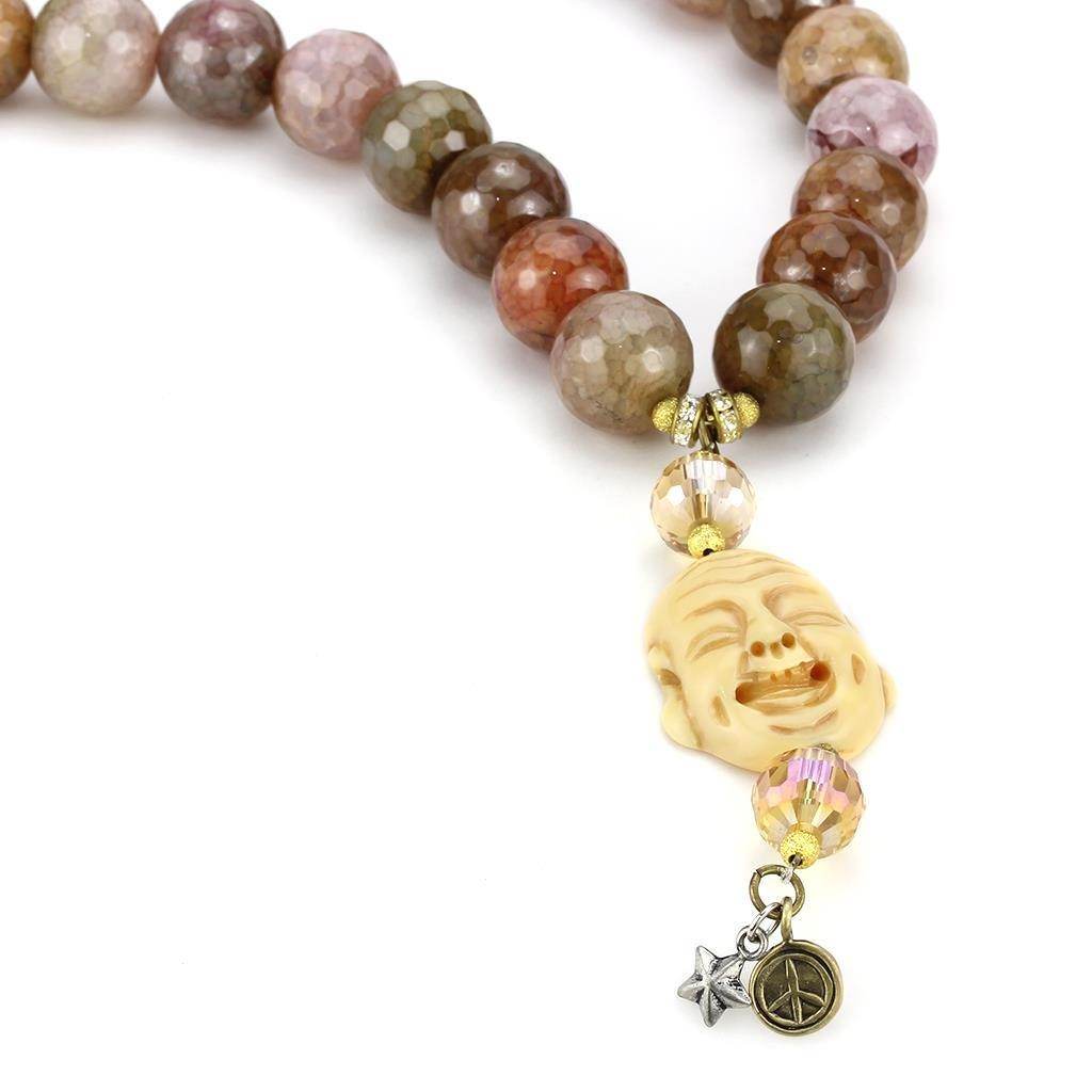 Women's LO4663 - Antique Copper Brass Necklace with - VacationGrabs