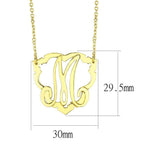 Personalized gold letter necklace featuring an elegant monogram design for a unique gift