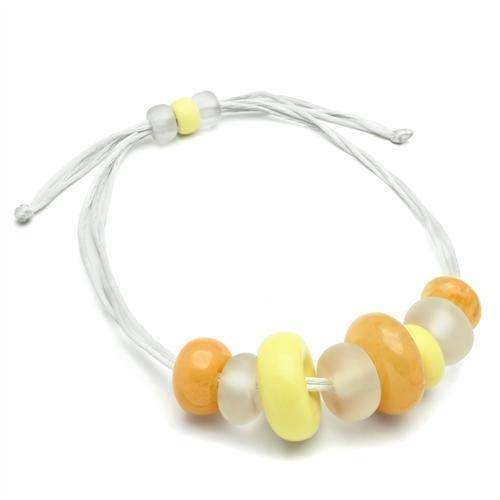 Multicolored Orange Yellow Beaded Necklace - VacationGrabs