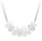 Women's White Beaded Necklace Style VL024 - VacationGrabs