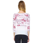 Women's Printed Jersey Crop Cardigan with Attached Tank - VacationGrabs