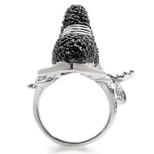 Women's Jewelry - Rings Women's Seal Ring 0W003 - Rhodium + Ruthenium Brass Ring