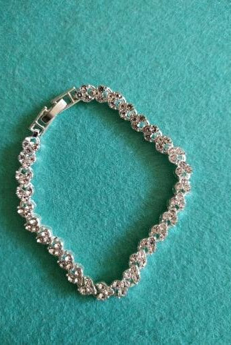 Women's Jewelry - Bracelets Women’S Silver Crystal Heart Charm Bracelet Special Occasion...