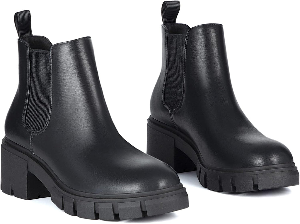Women's Slip on Chelsea Ankle Boots – sole and heel detail