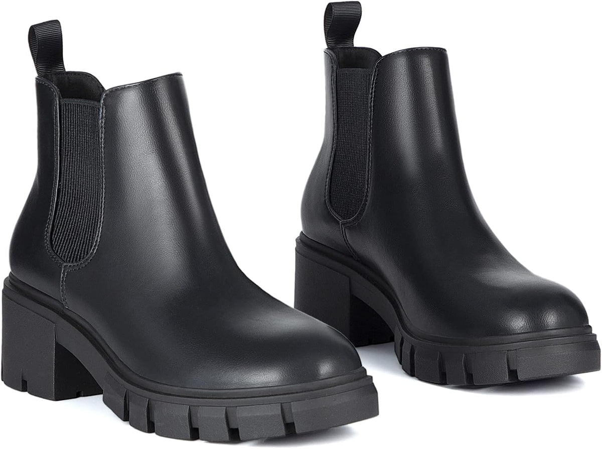 Women's Slip on Chelsea Ankle Boots – sole and heel detail