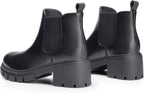 Women's Slip on Chelsea Ankle Boots – close-up upper detail