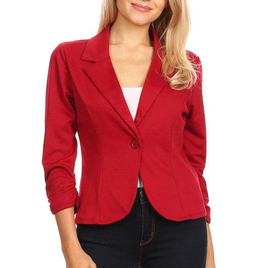 Women's Coats & Jackets Women's Solid Waist Length Blazers 14 Colors