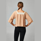 Women's Square Neck Lace Top - VacationGrabs