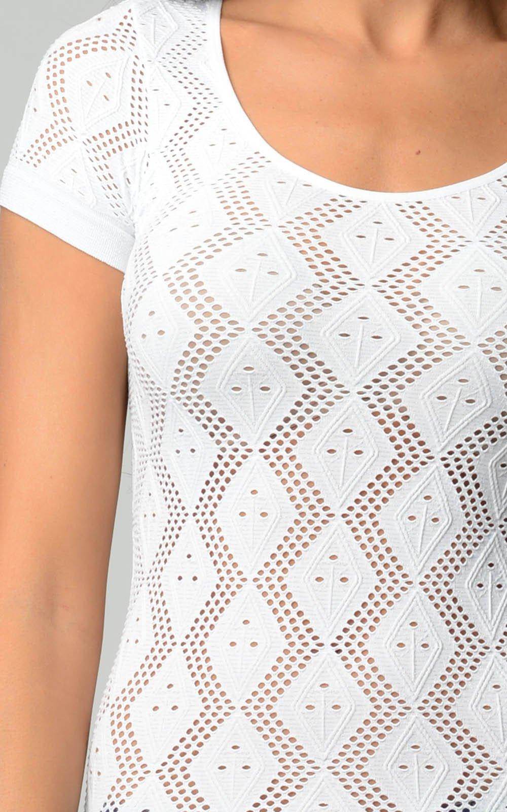 Women's Textured Knit Stretch Glitter Top - VacationGrabs