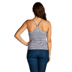 Women's Tight Striped Camisole Tank Top - VacationGrabs
