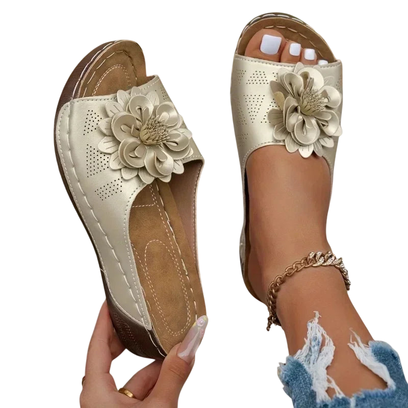Comfortable Women Sandals with Floral Design