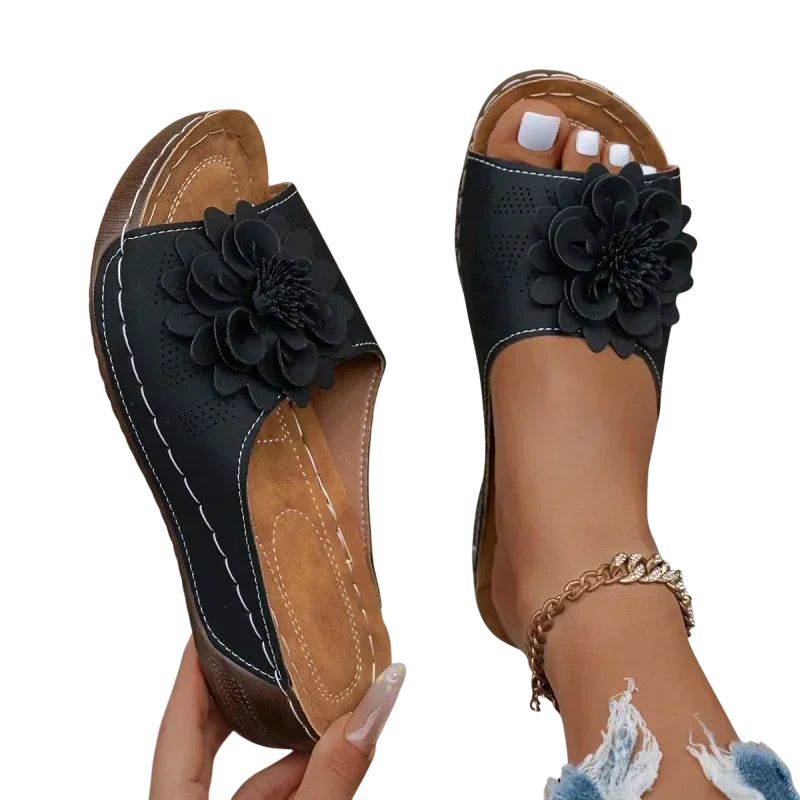 Comfortable Women Sandals with Floral Design