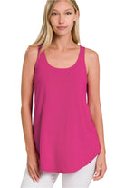 Zenana Pink Tank Top for Women, perfect summer vacation tops for women with a relaxed fit
