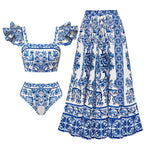 women swimwear bathing suits with floral pattern, perfect for summer beach outings
