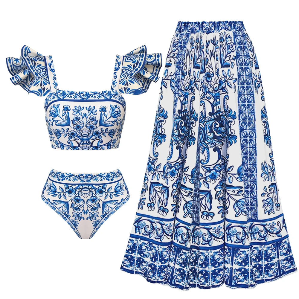 women swimwear bathing suits with floral pattern, perfect for summer beach outings