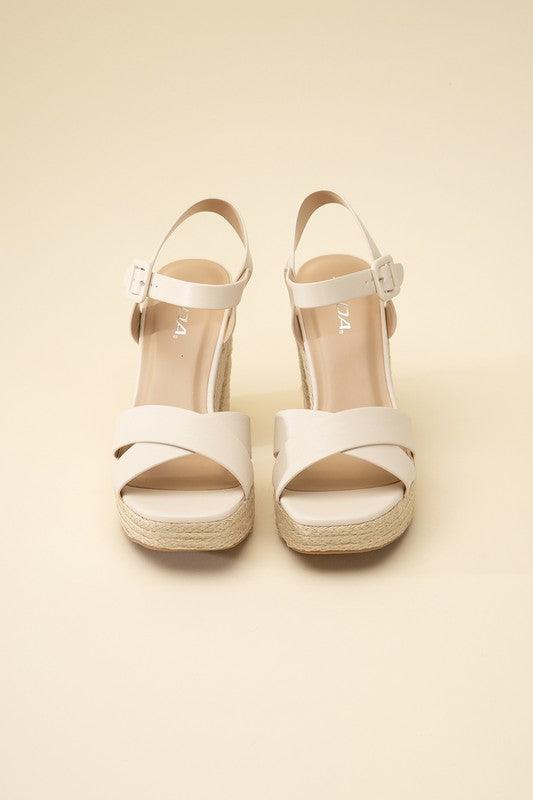 Women's Shoes - Heels Womens Bone Espadrille Sandals Heels