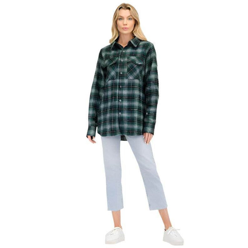 Womens Boyfriend Flannel Shirts - VacationGrabs