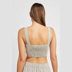 Womens Button Down Pinstripe Vest Top - VacationGrabs