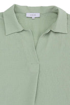 Women's Shirts Womens Button Front Shirt Collared Blouse