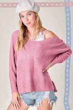 Womens Casual Relaxed Fit Winnie Sweater - VacationGrabs