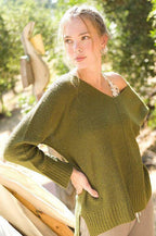 Womens Casual Relaxed Fit Winnie Sweater - VacationGrabs