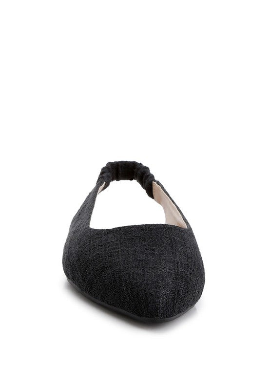 Rag Company black women's flats for womens casual travel footwear with elastic back strap