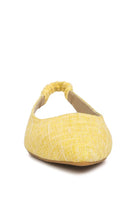 Rag Company yellow womens casual travel footwear flat shoe with elastic back detail