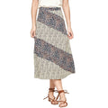 VacationGrabs womens casual vacation skirts with mixed floral patterns and midi length