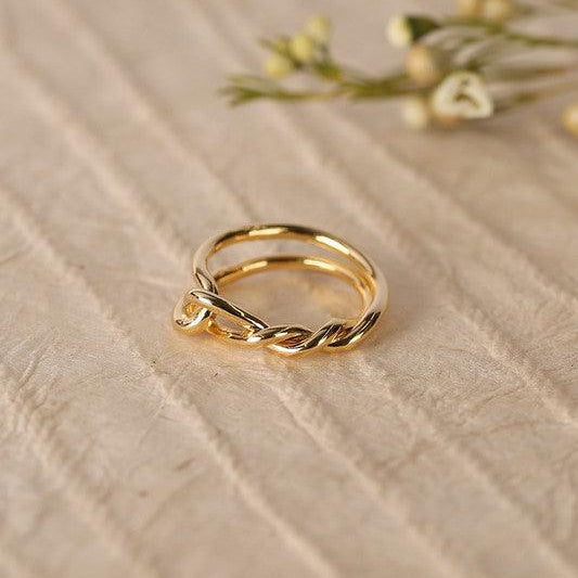 Women's Jewelry - Rings Womens Fashion Jewelry Twisted Ring - Gold Tone