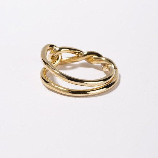 Women's Jewelry - Rings Womens Fashion Jewelry Twisted Ring - Gold Tone