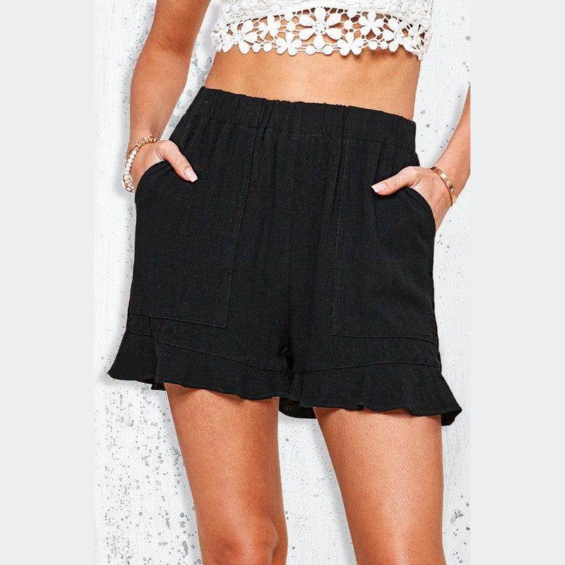 Womens Flare Hem Dahlia Shorts in 3 Colors - VacationGrabs
