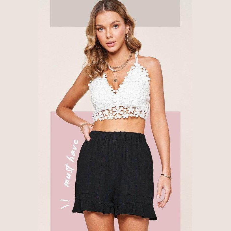 Womens Flare Hem Dahlia Shorts in 3 Colors - VacationGrabs