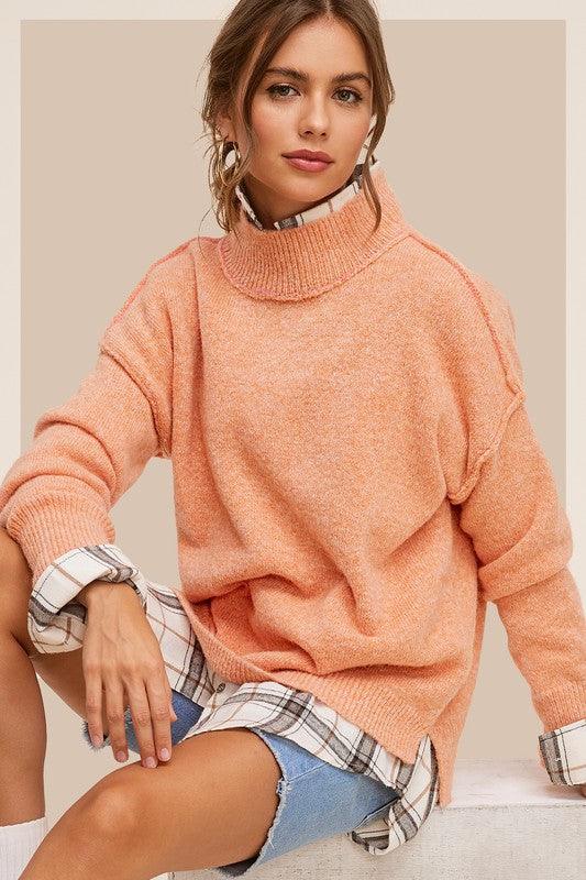 Women's Shirts Womens High Neck Ella Layering Sweater