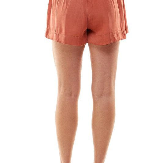 Women's Shorts Womens High Waist Shorts Pink Or Rust Shorts