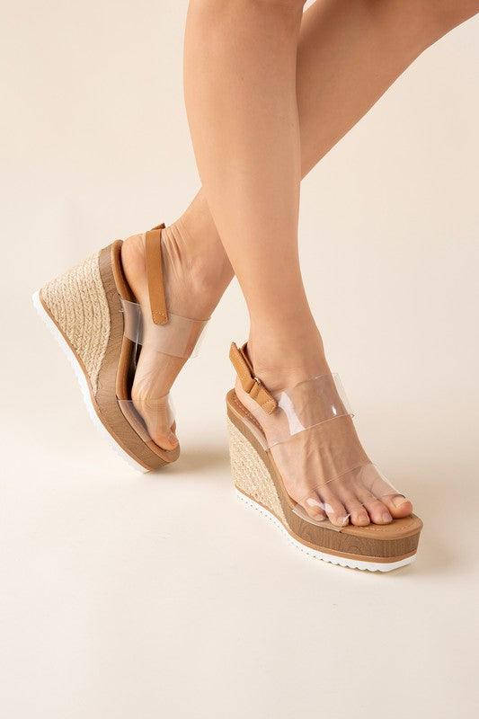 Women's Shoes - Sandals Womens Intend Clear Wedge Heels Shoes At Vacationgrabs