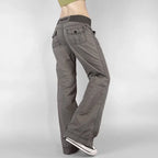 women's gray jeans, lightweight fabric, casual wear