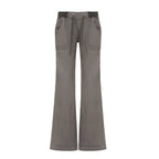 women's gray flared jeans with comfortable fabric for casual wear