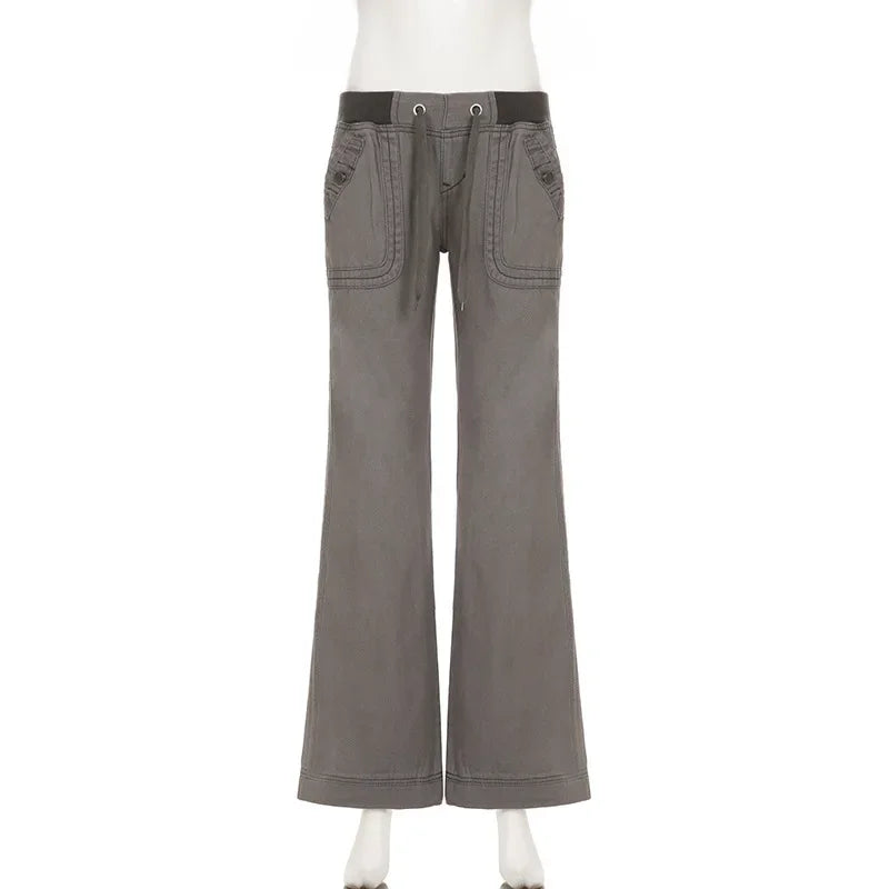 women's jeans in gray, stretchy material, perfect for casual wear