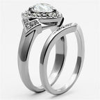 Women's silver rings with sparkling cubic zirconia for elegant occasions