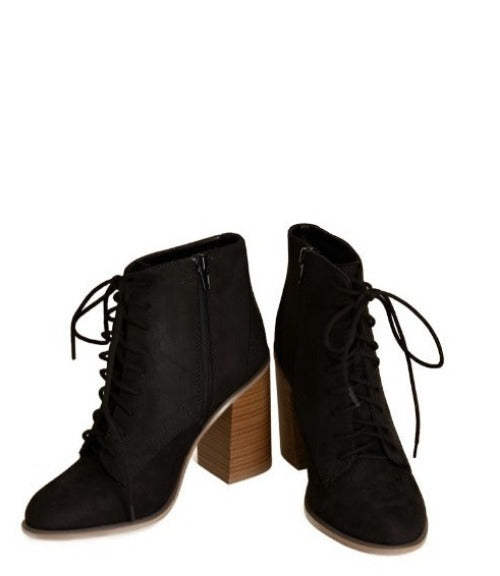 Women's Shoes - Boots Womens Kidman Black Lace Up Boots