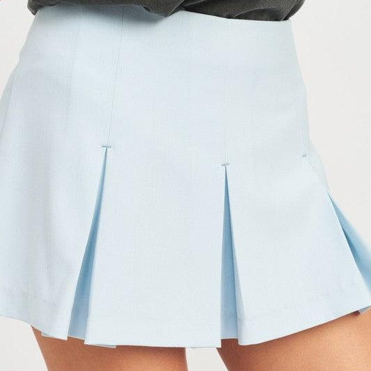 Women's Shorts Womens Low Rise Pleated Mini Skort Shorts