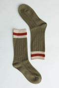 Womens Mid-Calf Color Block Socks - VacationGrabs