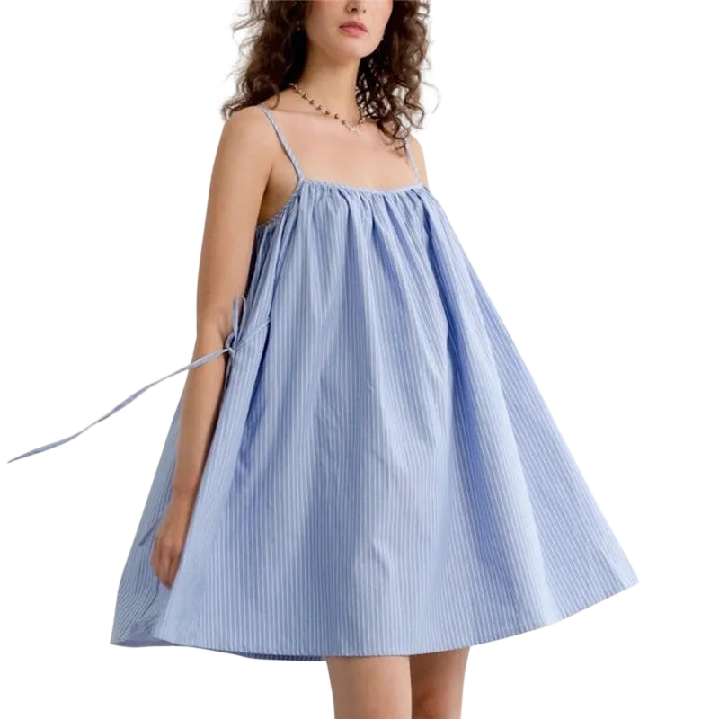 Polka Dot Mini Dress for Women - Vacation Essential